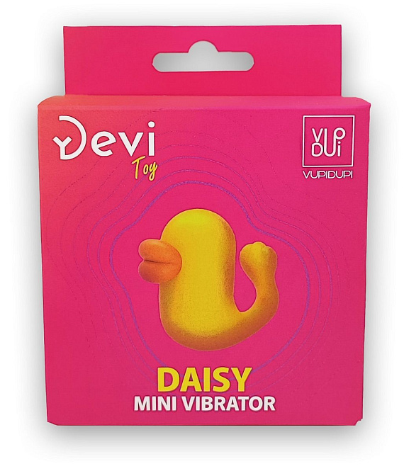 Мини-вибратор в форме уточки Mini Vibrator Daisy - силикон