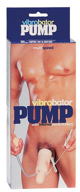 Мощная розовая вибропомпа VIBROBATOR PUMP - поливинилхлорид (ПВХ, PVC)