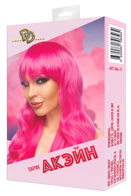 Ярко-розовый парик  Акэйн от Intimcat