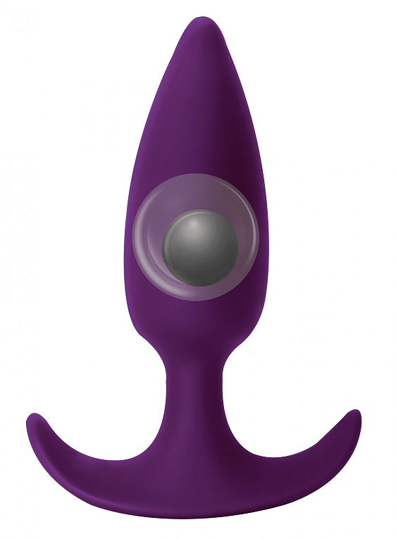 Фиолетовая пробка со смещенным центром тяжести Delight - 10,5 см. - силикон