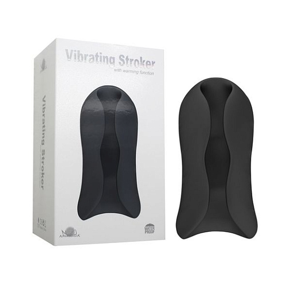 Черный вибромастурбатор Vibrating Stroker от Intimcat