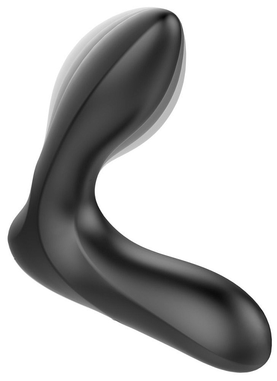Черная анальная втулка с вибрацией и функцией расширения Inflatable Vibrating Prostate Plug Orion