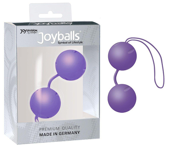 Фиолетовые вагинальные шарики Joyballs Trend - Silikomed