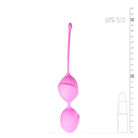 Розовые вагинальные шарики Jiggle Mouse - фото 5
