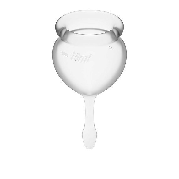 Набор прозрачных менструальных чаш Feel good Menstrual Cup - силикон