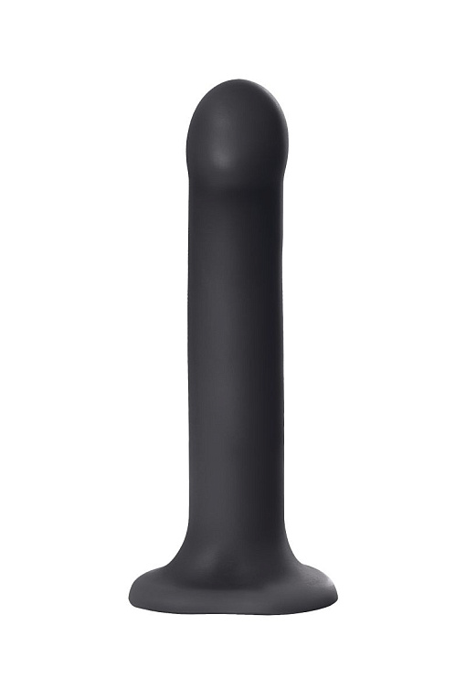 Черный фаллос на присоске Silicone Bendable Dildo L - 19 см. от Intimcat