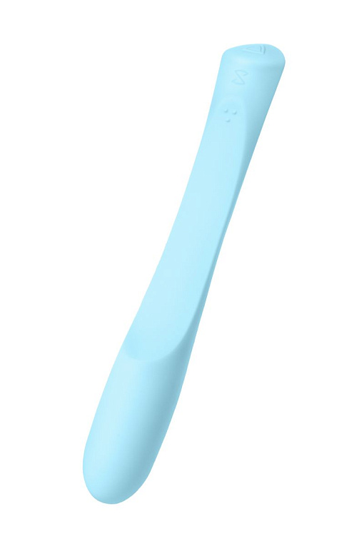 Голубой гибкий водонепроницаемый вибратор Sirens Venus - 22 см. - силикон
