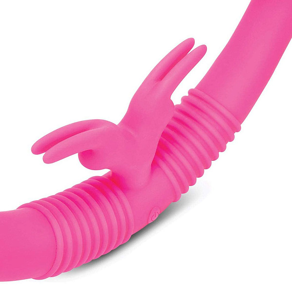 Розовый парный вибратор-кролик Together Vibes - 35,6 см. Together Toy
