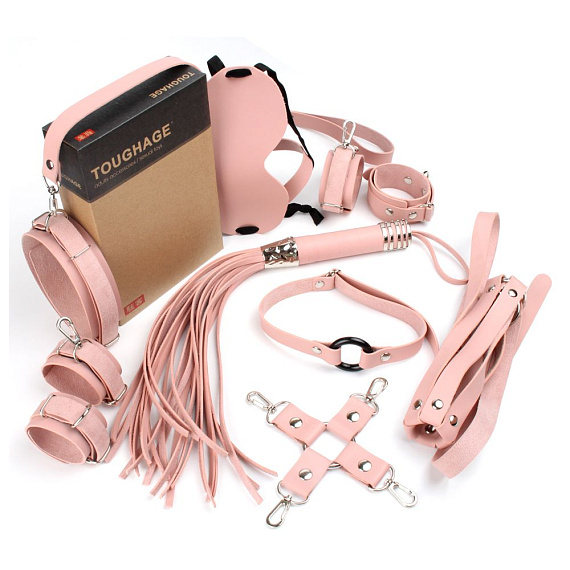 Розовый набор БДСМ-девайсов Bandage Kits - искусственная кожа