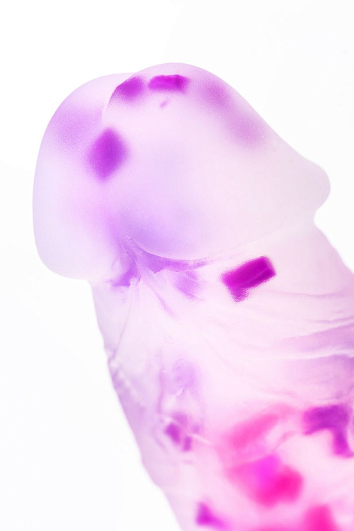 Прозрачный фаллоимитатор Apolo с цветными вкраплениями - 24 см. - фото 10
