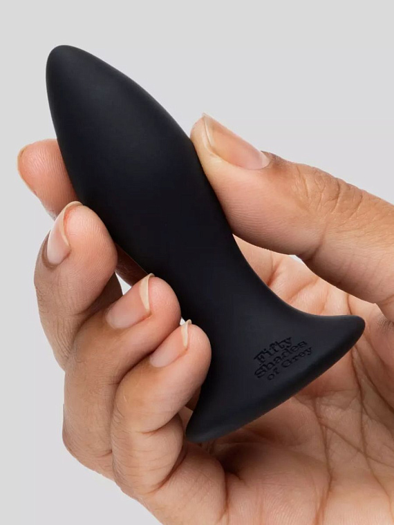 Черная анальная вибропробка Sensation Rechargeable Vibrating Butt Plug - 8,9 см. от Intimcat