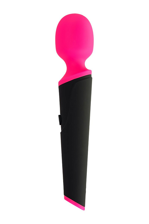 Черно-розовый вибростимулятор ASTER - 19,5 см. ToyFa