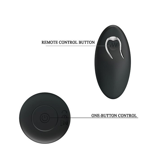 Черная анальная втулка с 12 режимами вибрации Mr Play - 12,4 см. - фото 6