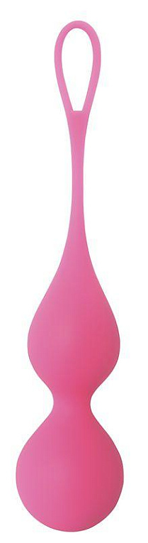 Матовые розовые вагинальные шарики Кегеля Layla Peonia - силикон