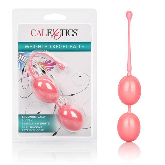 Розовые вагинальные шарики Weighted Kegel Balls от Intimcat