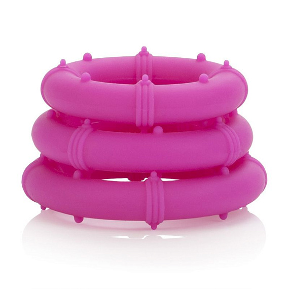 Набор розовых эрекционных колец Posh Silicone Love Rings