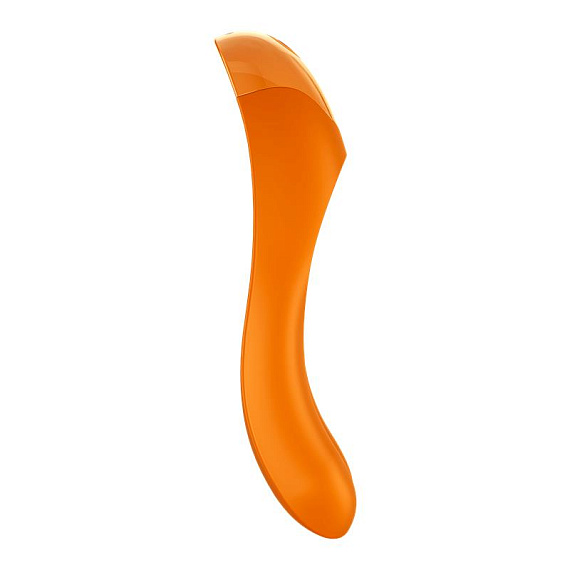 Оранжевый универсальный унисекс вибростимулятор Candy Cane Satisfyer
