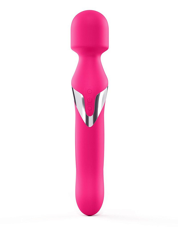 Розовый двусторонний вибромассажер Dual Orgasms - 23,5 см. - силикон