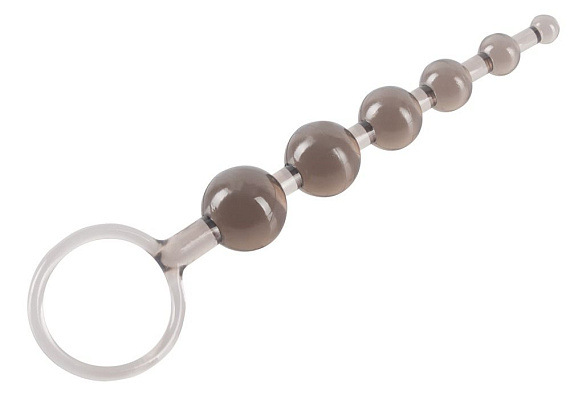 Дымчатая анальная цепочка Anal Beads - 20,5 см. от Intimcat