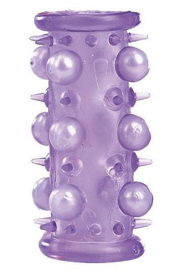Фиолетовая насадка с шариками и шипами