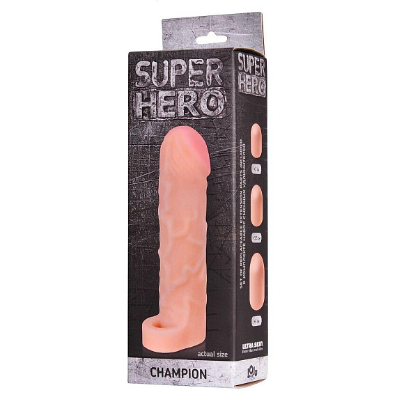 Фаллоудлинитель SUPER HERO Champion - 17,5 см. от Intimcat