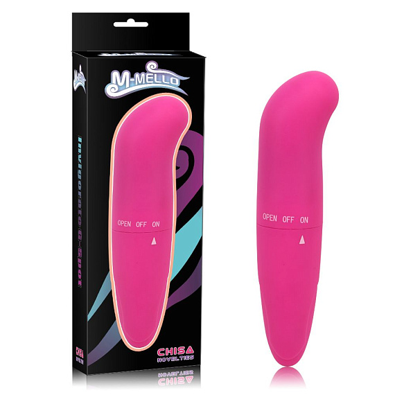Розовый мини-вибратор точки G M-Mello - 12 см. - анодированный пластик (ABS)