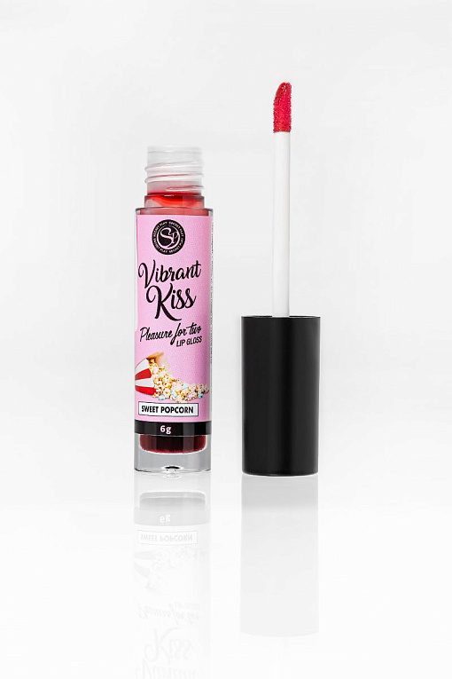 Бальзам для губ Lip Gloss Vibrant Kiss со вкусом попкорна - 6 гр. - фото 5