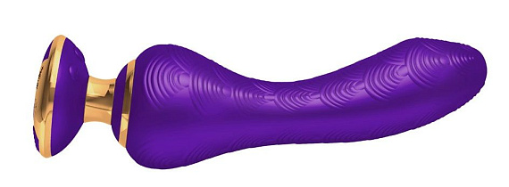 Фиолетовый вибростимулятор SANYA - 18,5 см. - силикон
