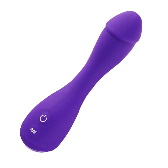 Фиолетовый вибратор Devil Dick - 16 см. от Intimcat