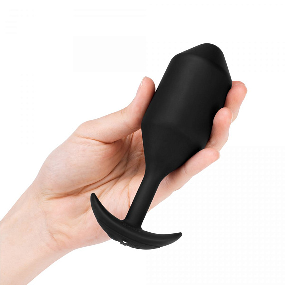 Черная вибропробка для ношения Vibrating Snug Plug 5 - 16,5 см. - фото 9