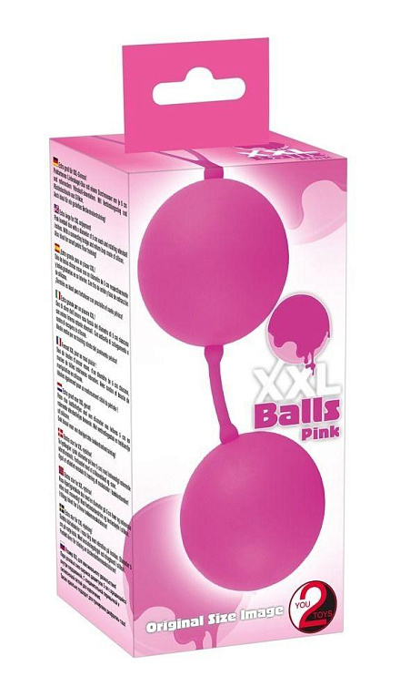 Розовые вагинальные шарики XXL Balls от Intimcat