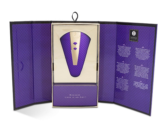 Фиолетовый клиторальный вибростимулятор OBI Shunga
