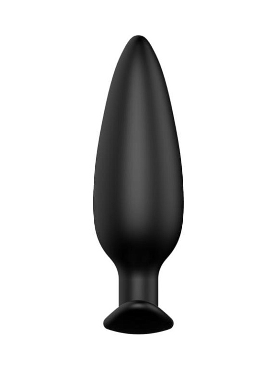 Черная анальная пробка №07 Self Penetrating Butt Plug - 12 см. Erozon