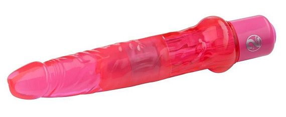 Гелевый анальный вибратор розового цвета - 17,5 см. от Intimcat
