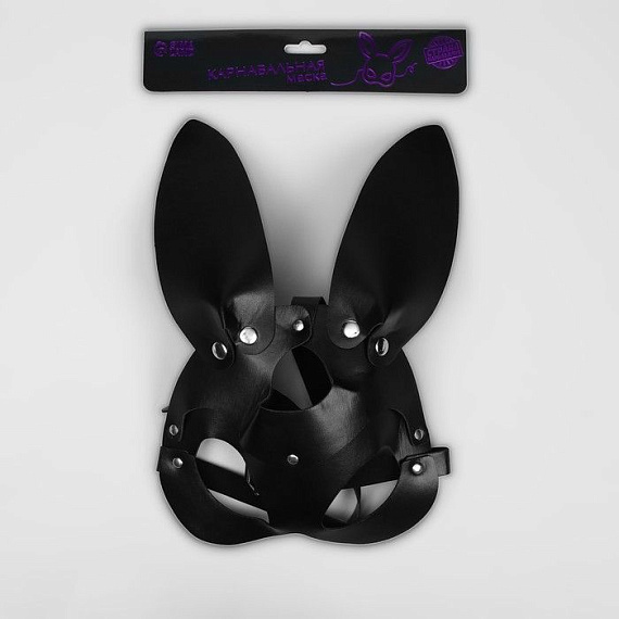 Черная маска «Непослушная зайка» с ушками Сима-Ленд