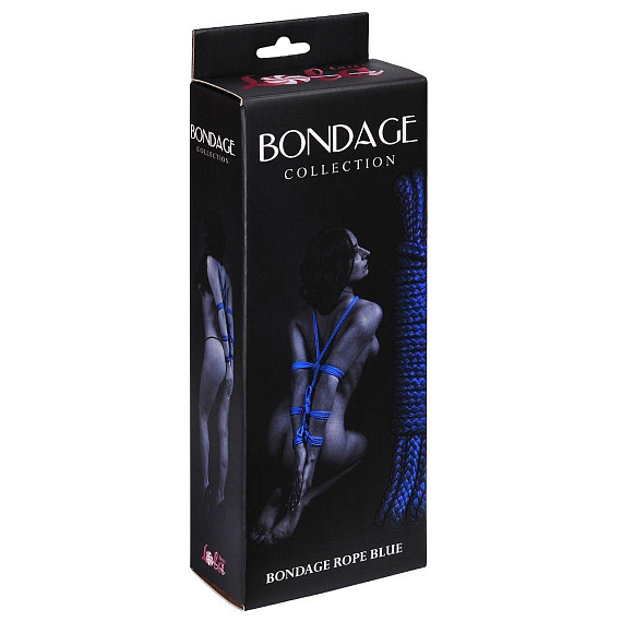 Синяя веревка Bondage Collection Blue - 9 м. - 