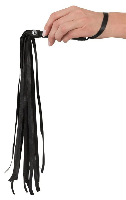 Черная плеть Mini Flogger - 56 см. от Intimcat