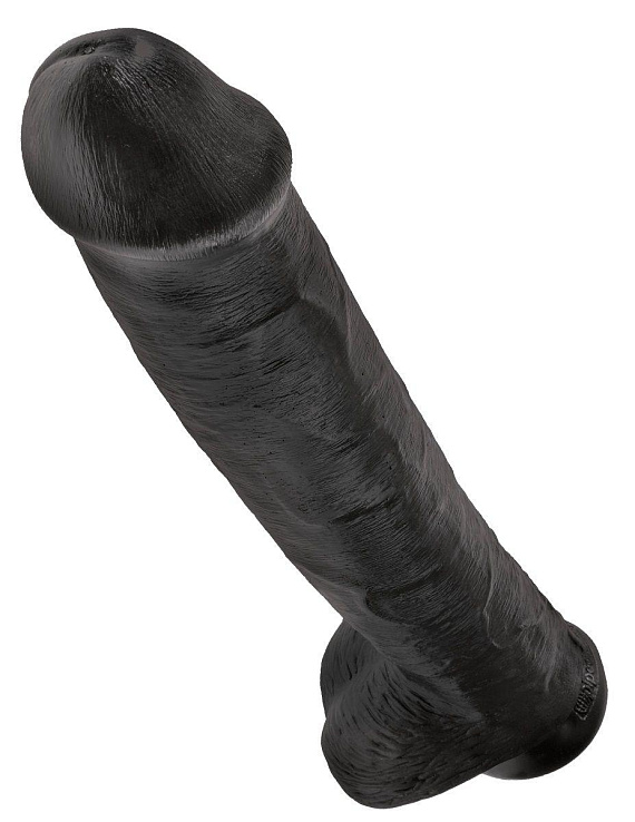 Чёрный фаллоимитатор-гигант 15  Cock with Balls - 40,6 см. от Intimcat