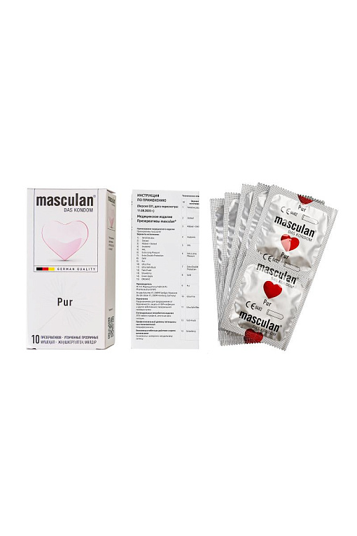 Супертонкие презервативы Masculan Pur - 10 шт. - фото 5