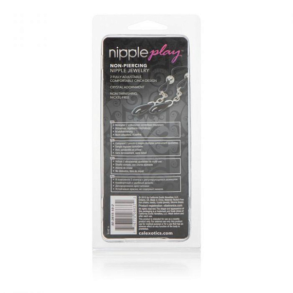 Зажимы на соски Nipple Play Non-Piercing Nipple Jewelry Onyx от Intimcat