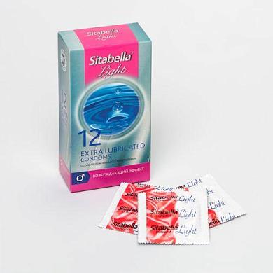 Особо увлажненные презервативы Sitabella Light с возбуждающим эффектом - 12 шт.