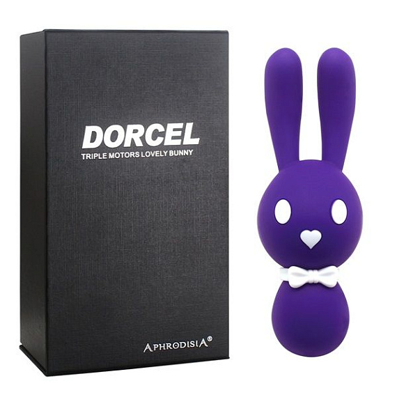 Фиолетовый вибростимулятор-зайчик Dorcel - 16 см. от Intimcat