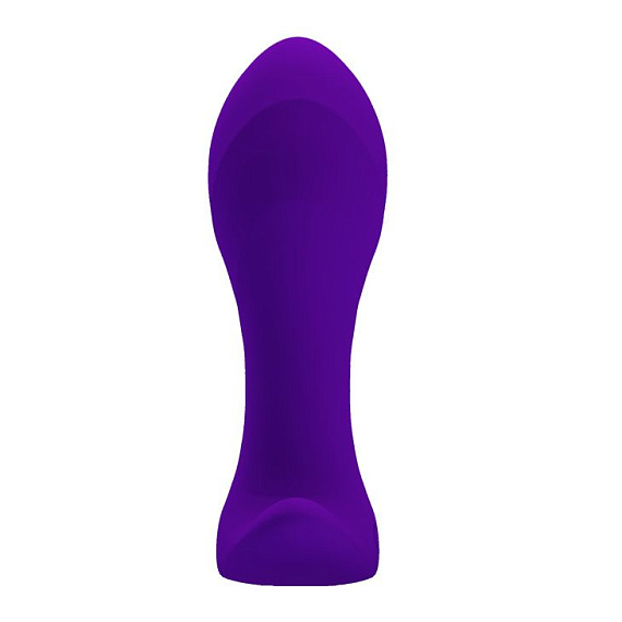 Фиолетовая анальная втулка с вибрацией - 10,5 см. от Intimcat