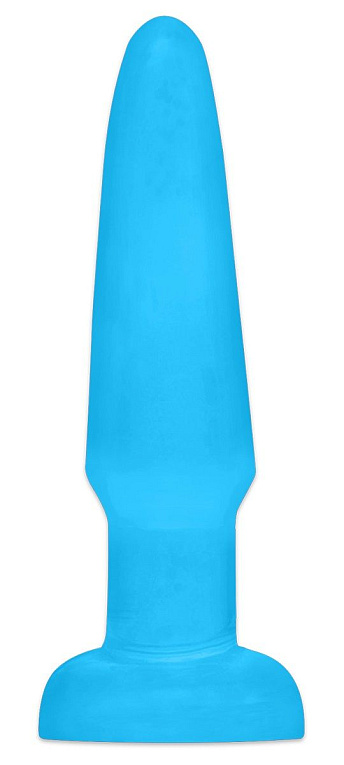 Голубая анальная пробка Butt Plug - 11,4 см.