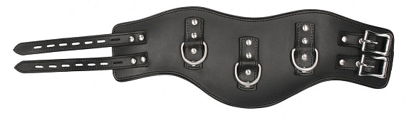 Черный широкий ошейник Heavy Duty Padded Posture Collar от Intimcat