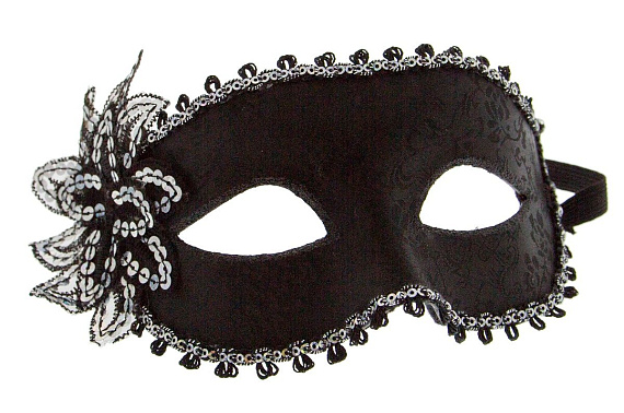 Карнавальная маска с цветком Venetian Eye Mask