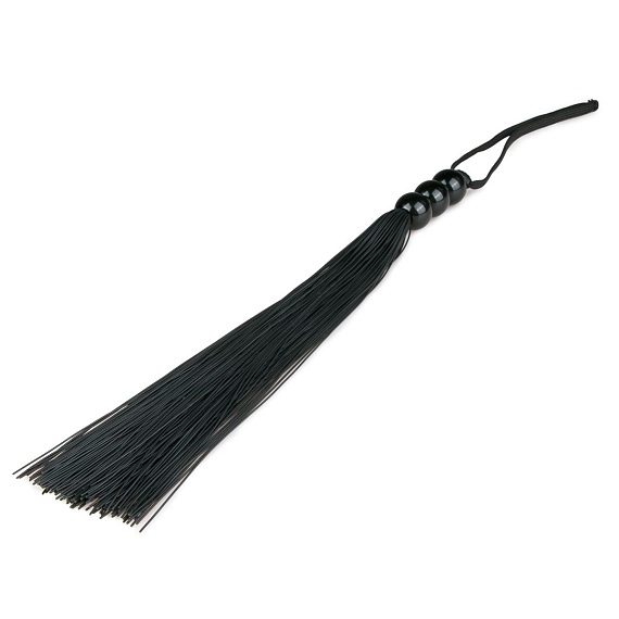 Черная силиконовая плеть Silicone Whip - 32 см. EDC Wholesale