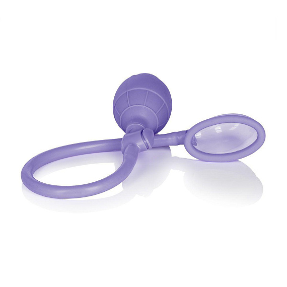 Фиолетовая помпа для клитора Mini Silicone Clitoral Pump от Intimcat