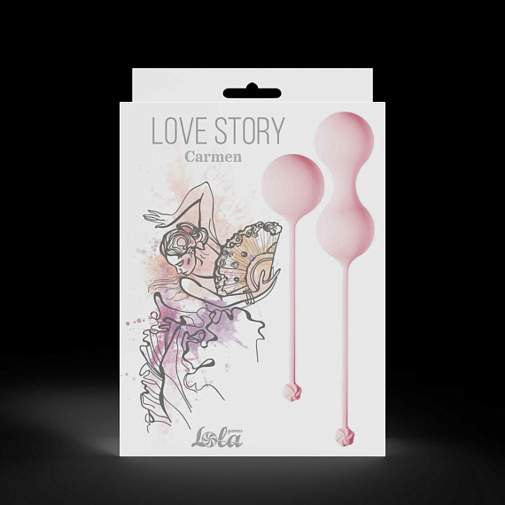 Набор розовых вагинальных шариков Love Story Carmen - силикон