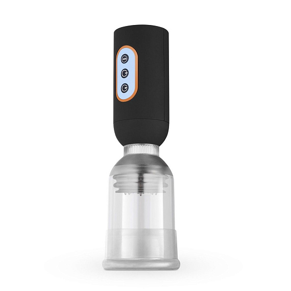 Мастурбатор-помпа с вибрацией CRUIZR Luxury Vibrating Penis Pump - анодированный пластик, TPE